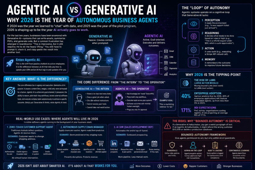 Agentic vs Generative Ai