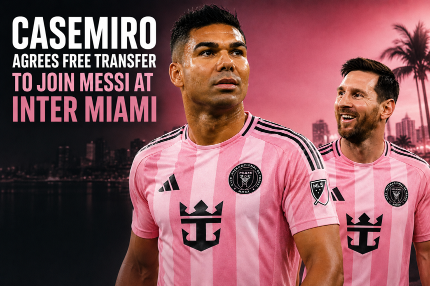 Casemiro Agrees Free Transfer to Join Messi at Inter Miami