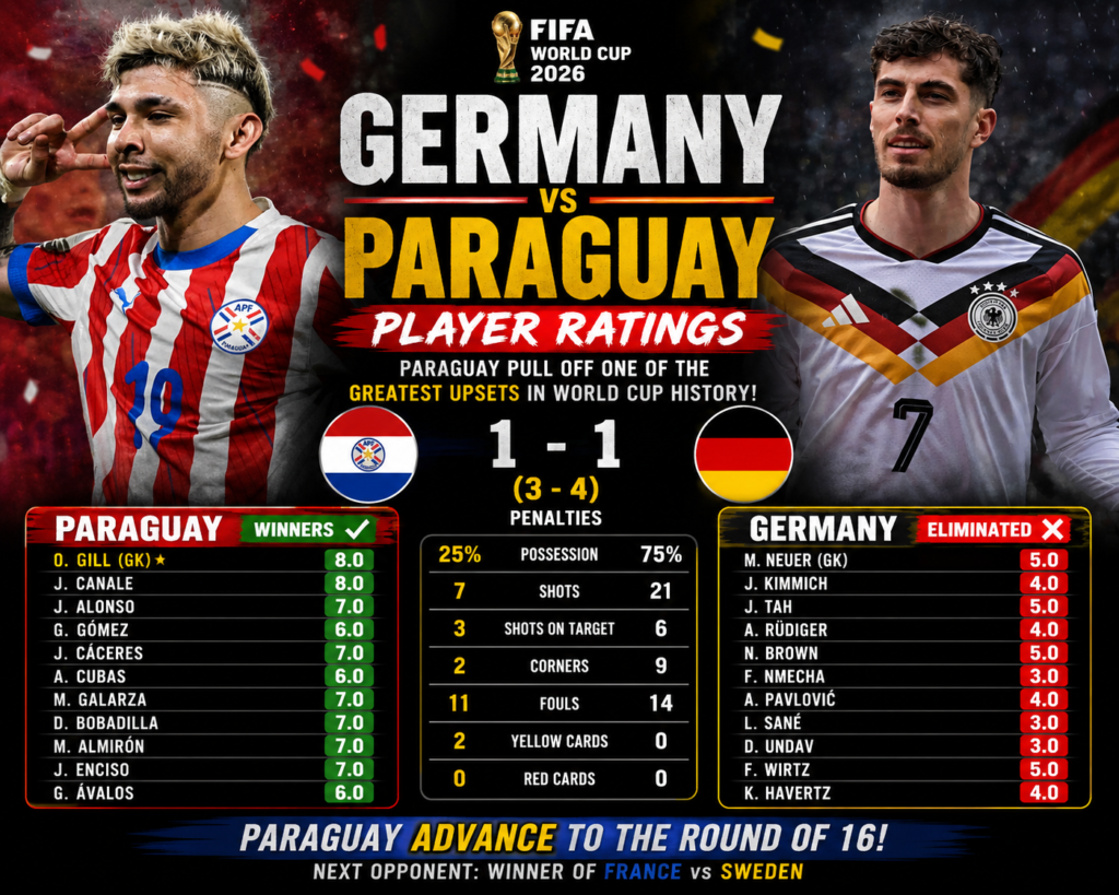 Germany vs Paraguay