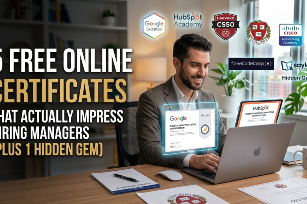 Professional guide on the 5 best free online certificates in 2026 that help job seekers pass applicant tracking systems and impress hiring managers with real skills.