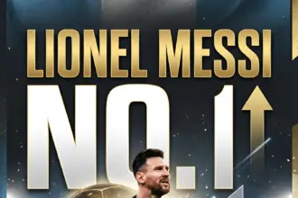 Ballon d'Or 2026 Power Rankings graphic with Lionel Messi leading after the FIFA World Cup semifinals.
