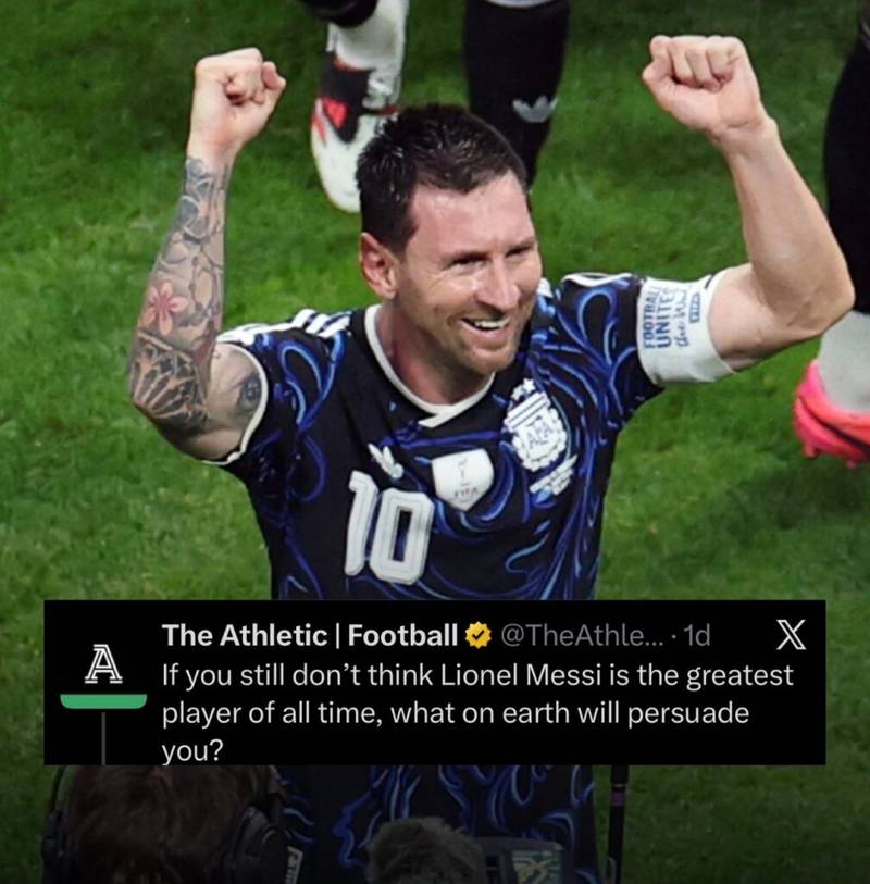 Lionel Messi Greatest of All Time Debate Settled After England Semifinal Victory