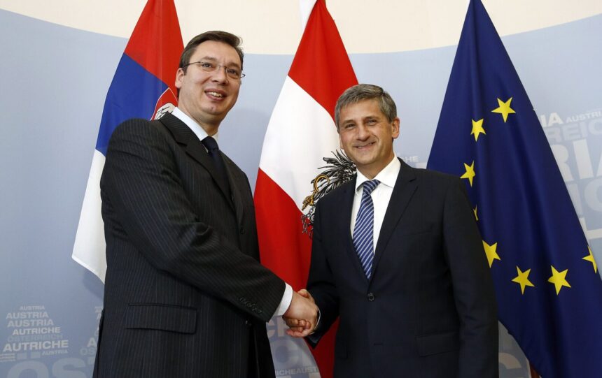 Aleksandar Vucic & Michael Spindelegger 2013