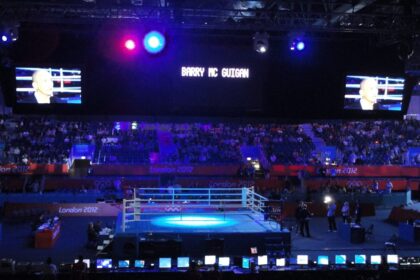 Boxing ring at the 2012 Summer Olympics