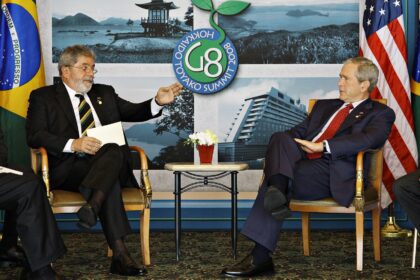Luiz Inácio Lula da Silva and George W. Bush 20080709